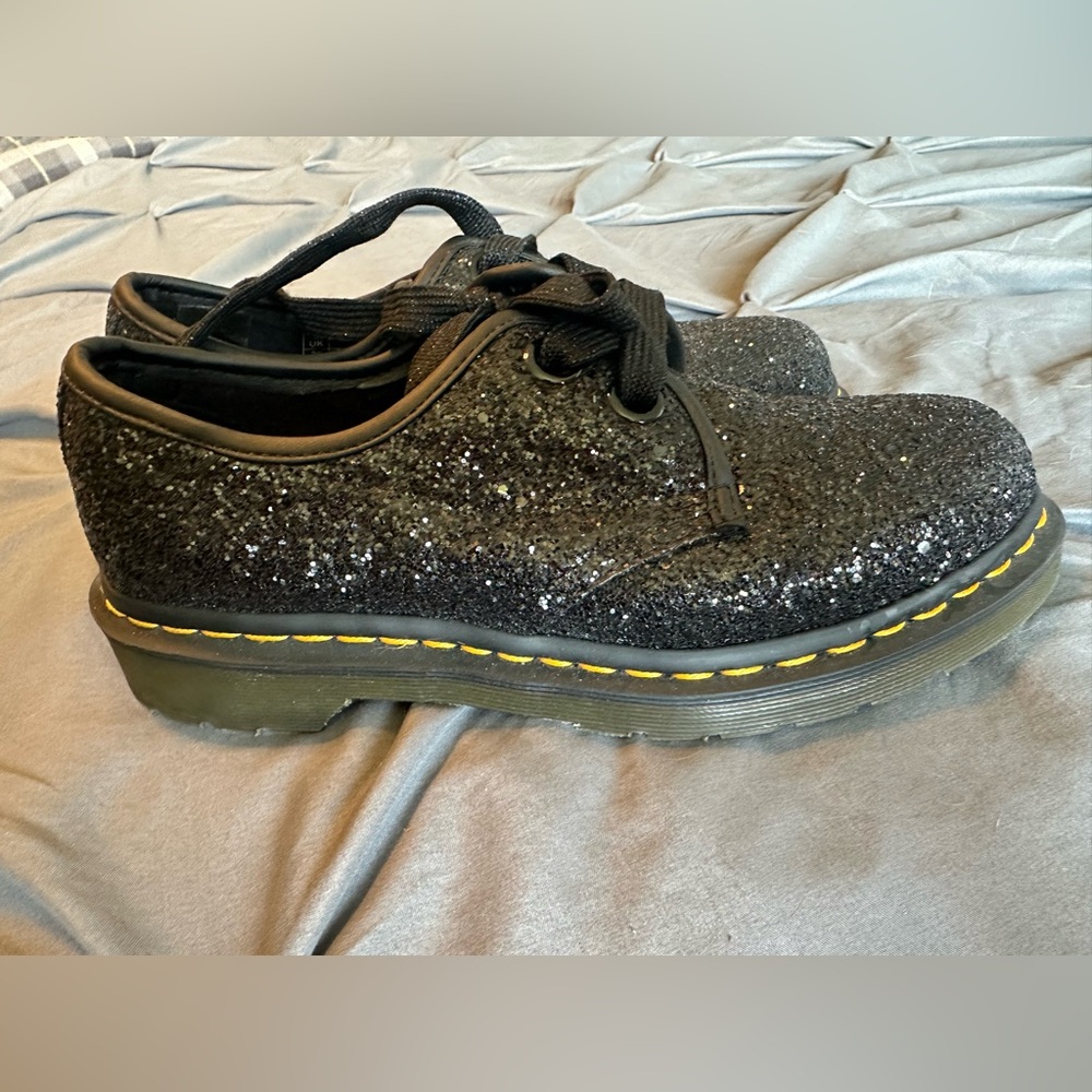 Sparkly Dr Martens shoes